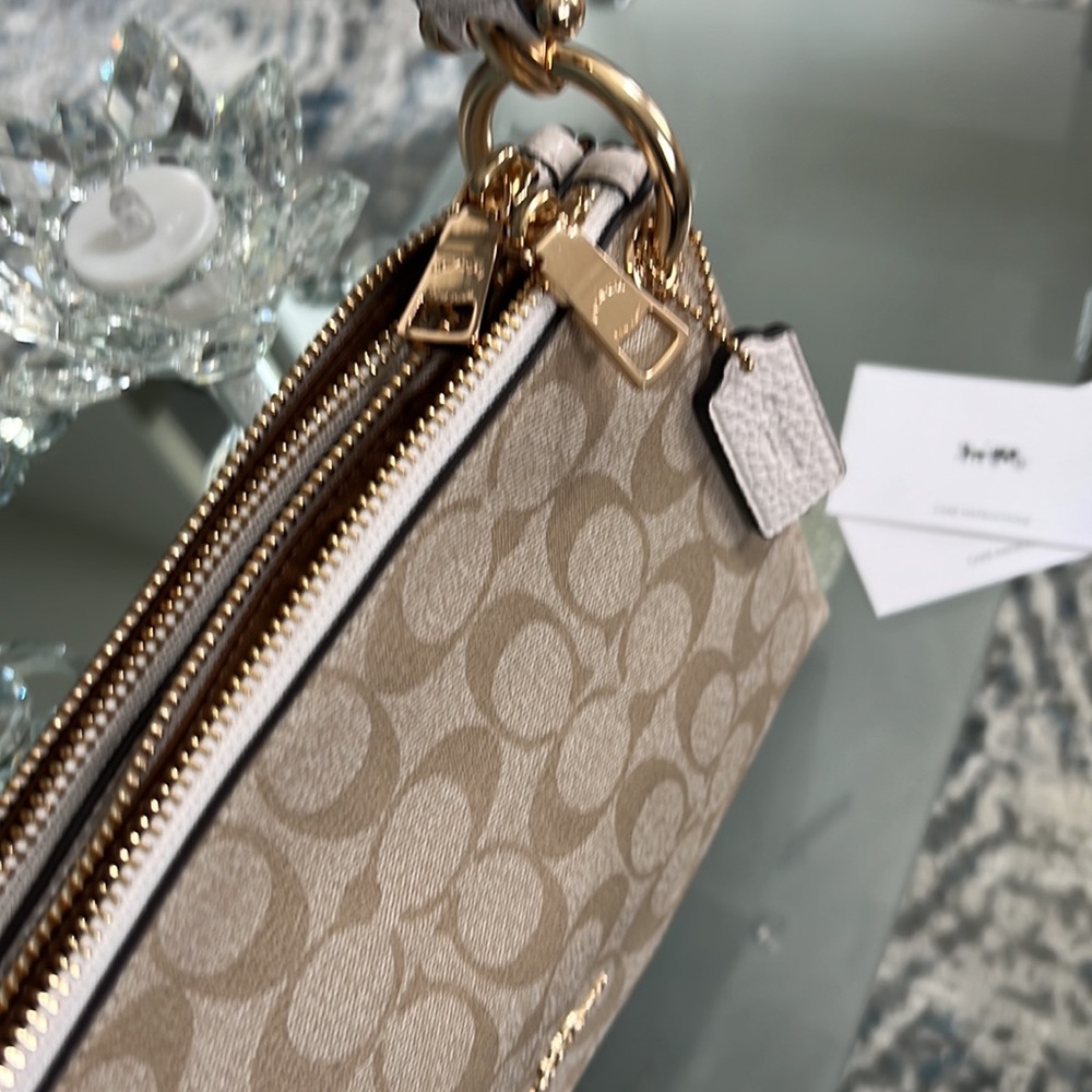 Mia Crossbody In Signature Canvas (Coach 76646) Gem